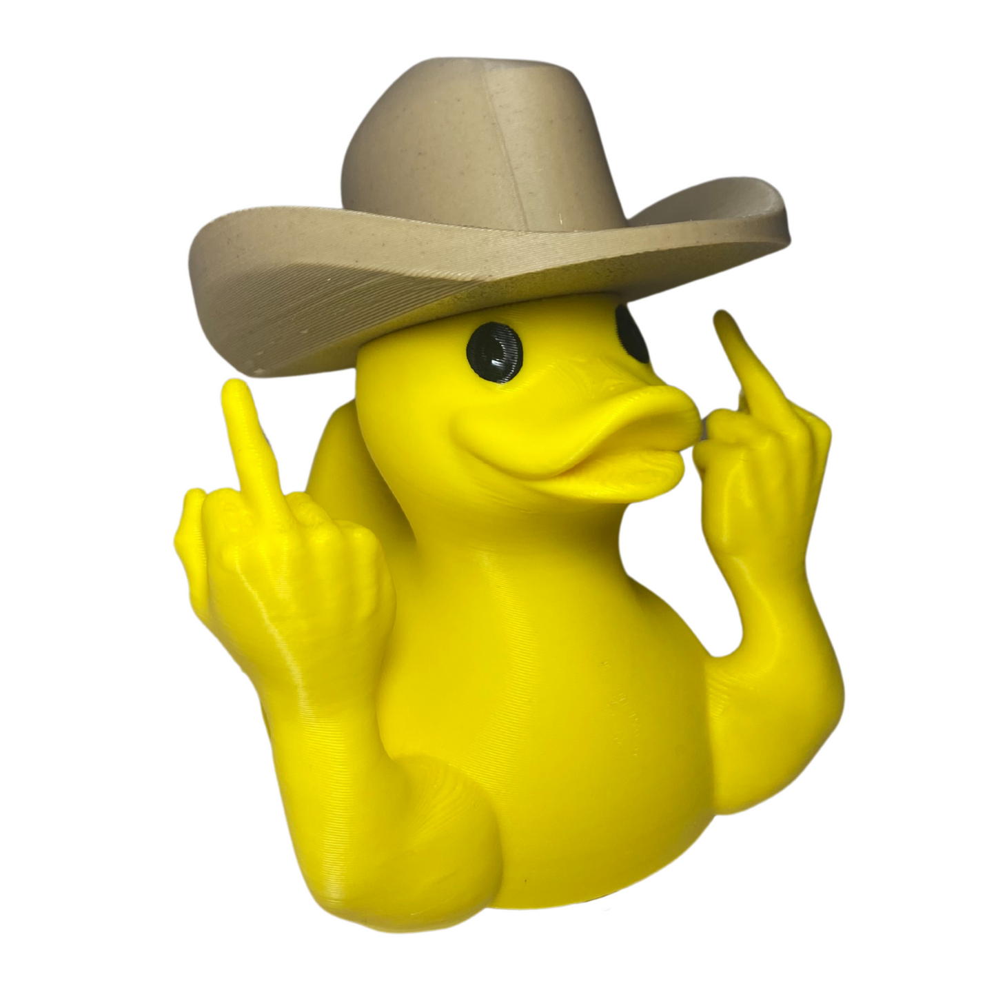 Dashboard Middle Finger Duck - Funny Car Decor with Suction Cup & Velcro, Rude Gag Gift for Drivers